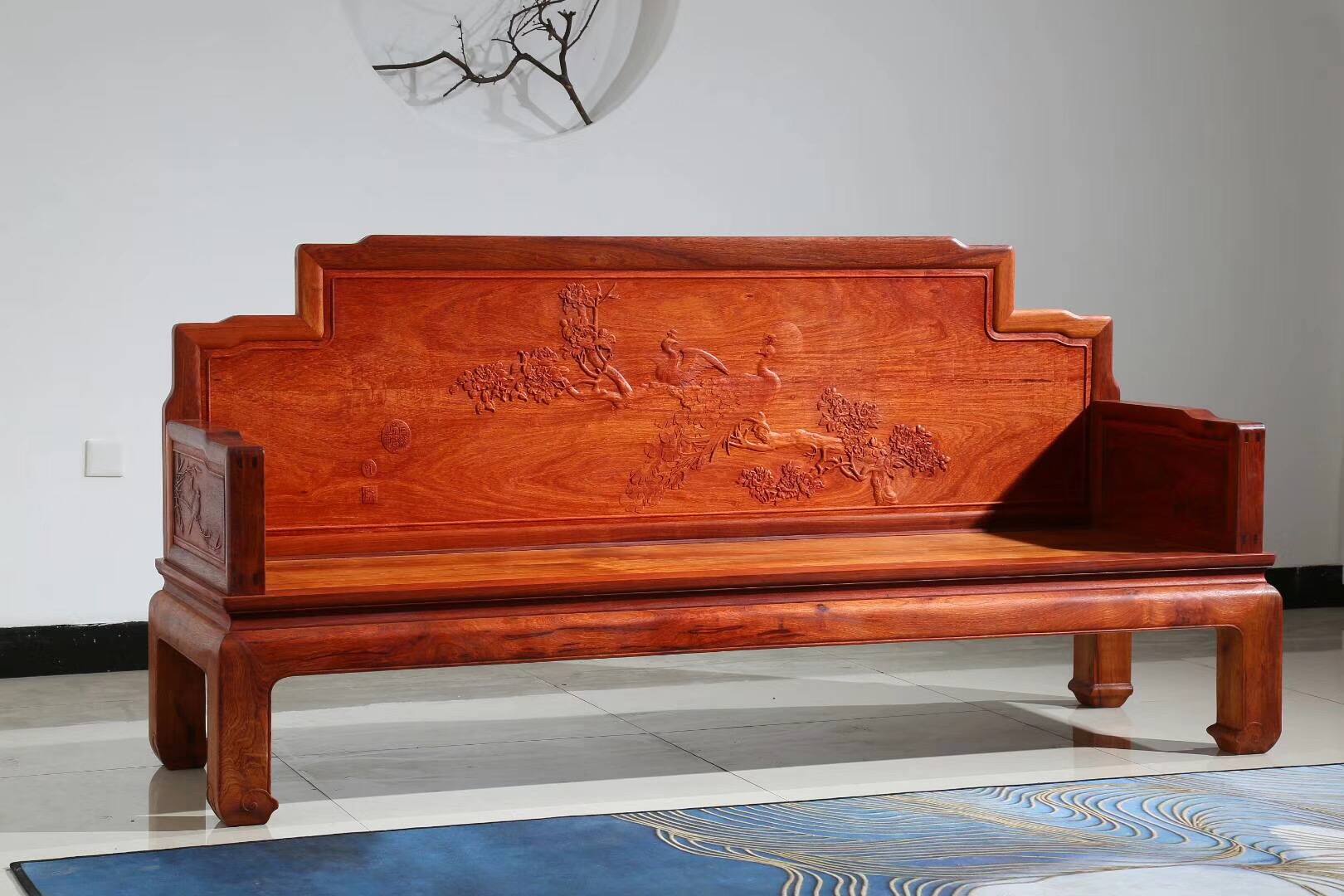 红木家具客厅布置图