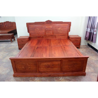 中山缅甸花梨大床