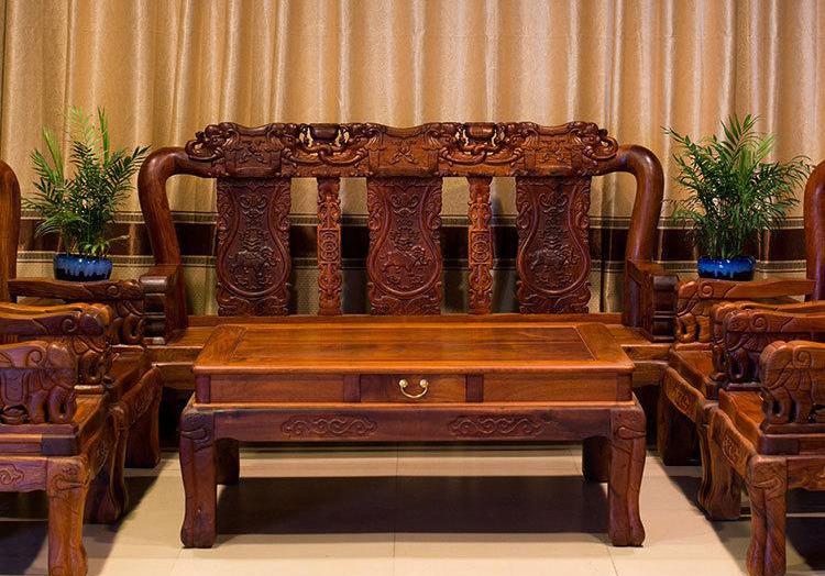 广东中山缅甸花梨沙发