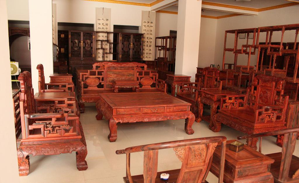 大红酸枝五件套家具价格